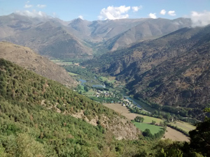 Looking down on Vall d'Aneu
